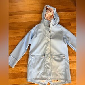 Light Blue Hooded Raincoat 11/12 years old